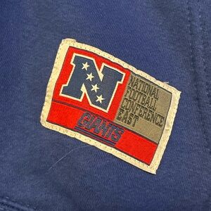 NFL NEW YORK GIANTS FOOTBALL MENS ZIP FRONT SWEATSHIRT BLUE Large Read Discripti